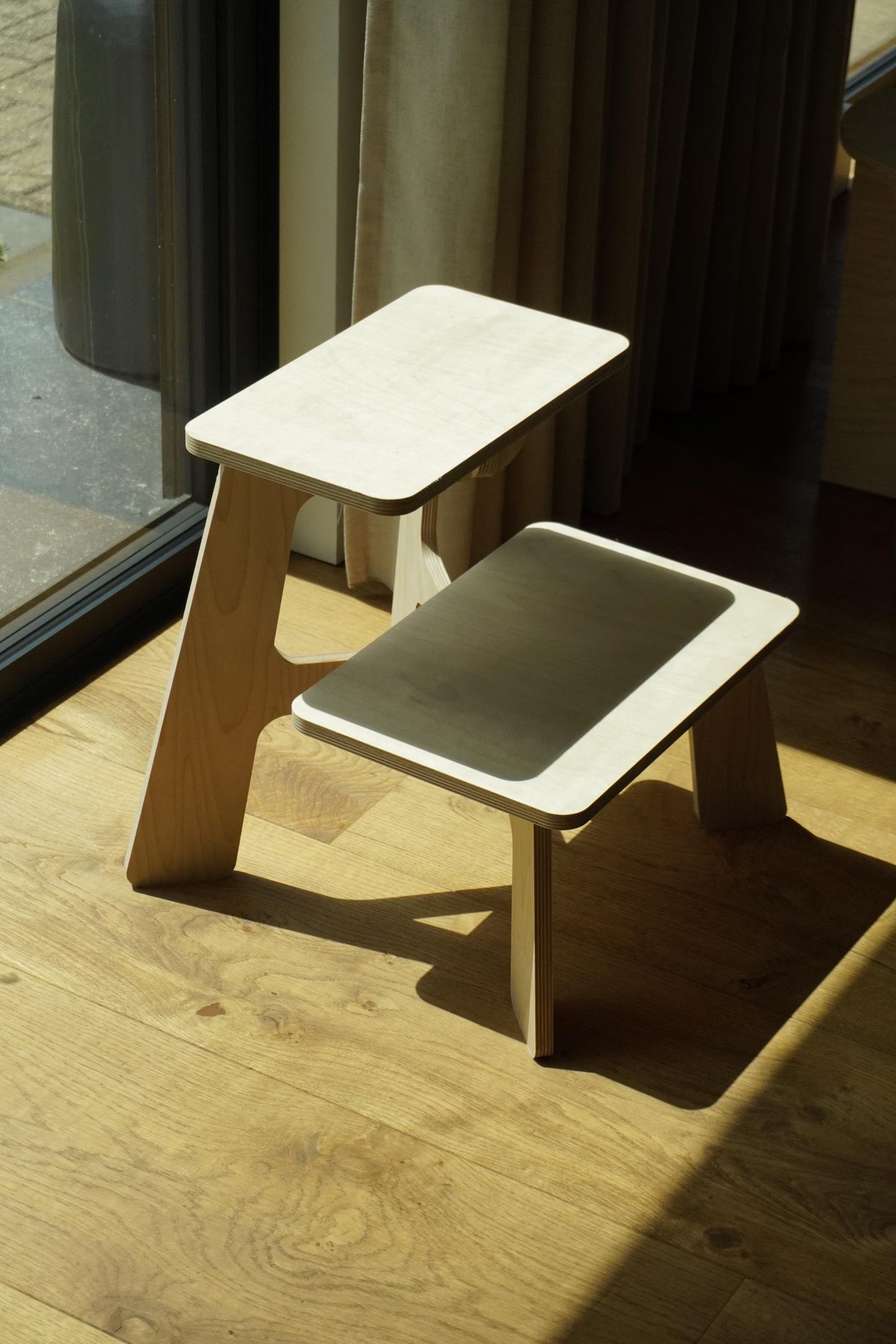 Minimalist Step Stool | Birch Plywood Stool, Side Table or Nightstand