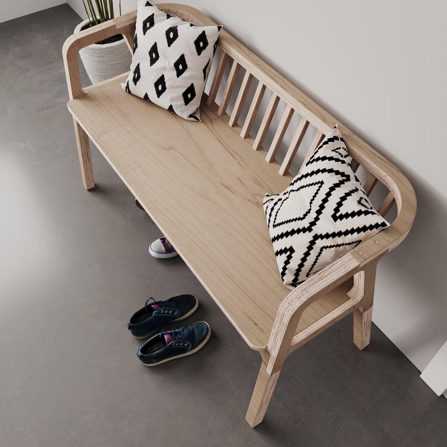Plywood Bench