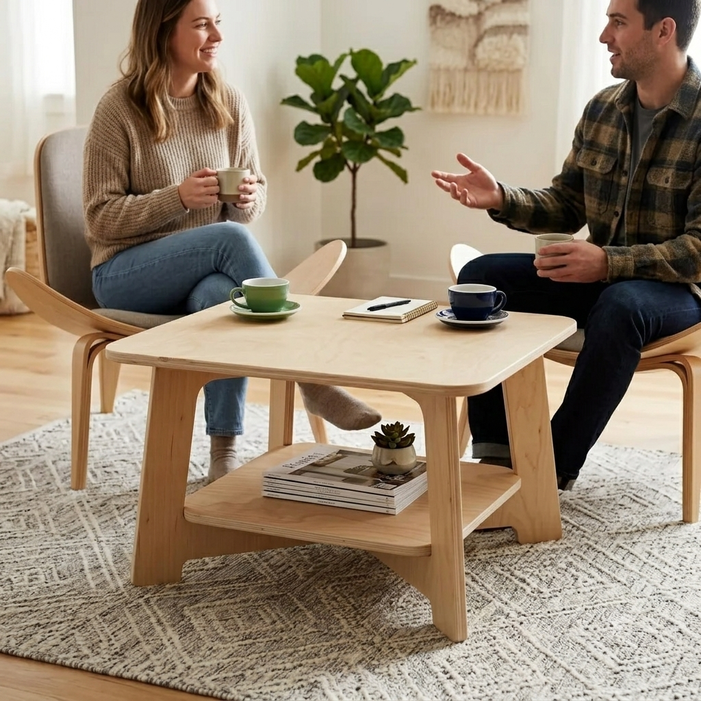 Minimalist Plywood Coffee Table