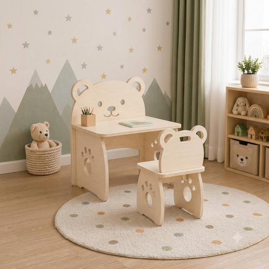 Bear Desk and Chair