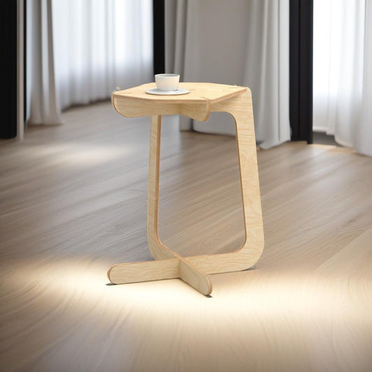C-Shaped Side Table