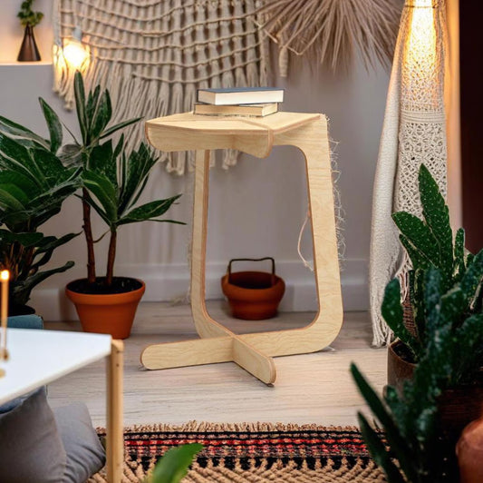 C-Shaped Side Table